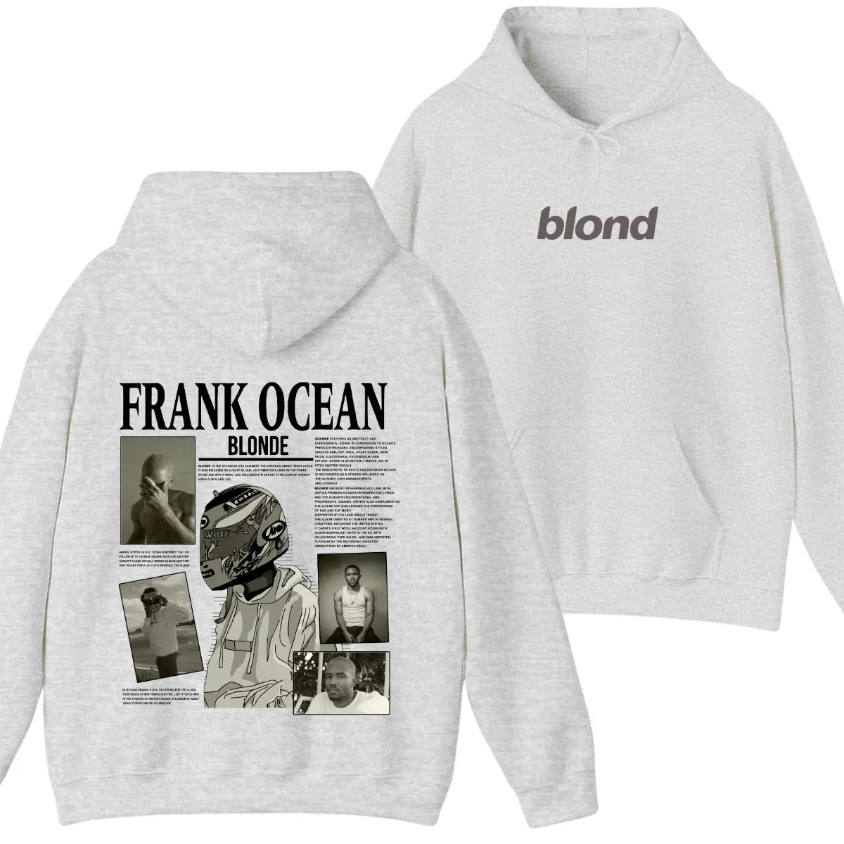 Frank Ocean Graphic Hoodie Cotton Shirt, Full Color, Full Size, Gift For Men, Gift For Women, Gift For Fans, Comfort Menswear Tops Classic, Streetwear, Trendy Hoodie